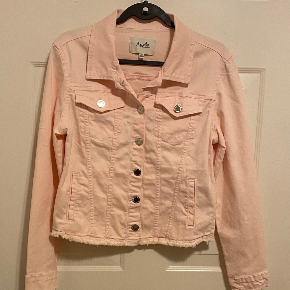 Angels Women's Light Pink Denim Jacket